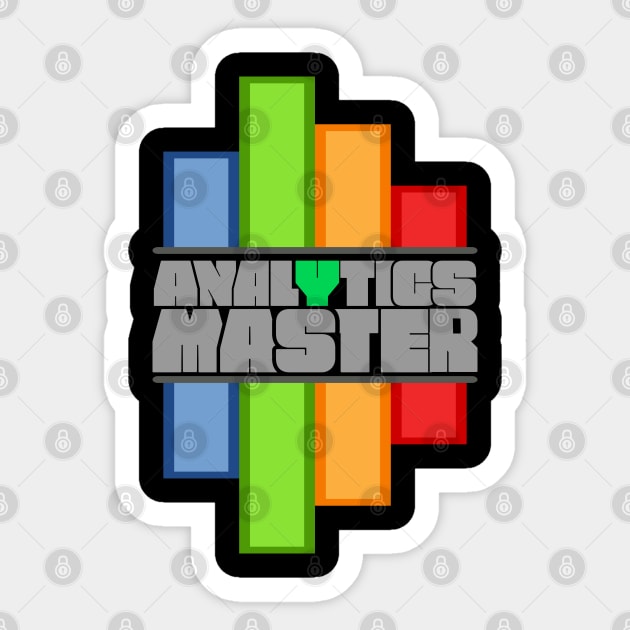 Analytics Master Design for Analyst Gift Sticker by etees0609